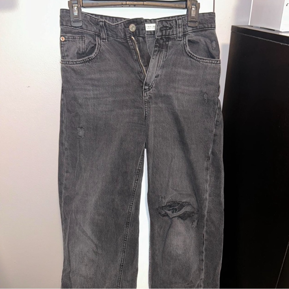 Zara Gray/Black Jeans